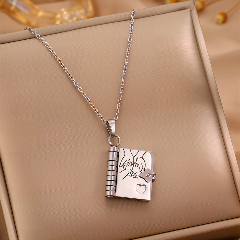 Love Letter Envelope Titanium Steel Necklace