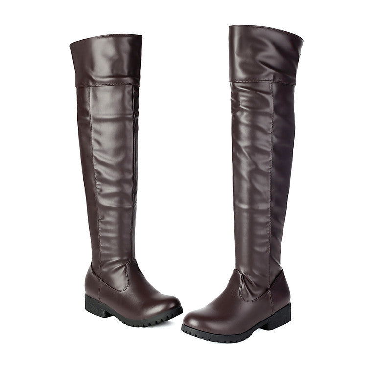 Over-the-Knee Knight Boots