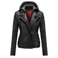 Women's Fleece Lined Leather Jacket