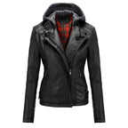 Women's Fleece Lined Leather Jacket