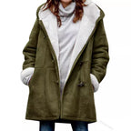 Women's Plush Collar Suede Jacket