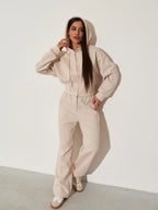 Women's Solid-Color Casual Zip-Up Sweatshirt