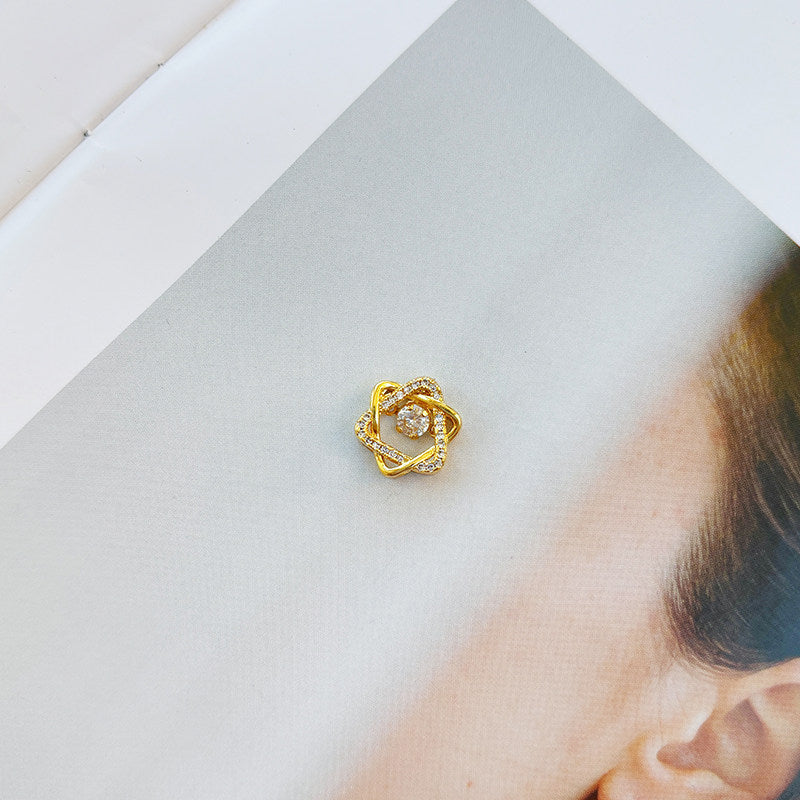 18K Gold Pendant for Women Without Chain