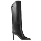 Pointed Toe High-Heel Boots