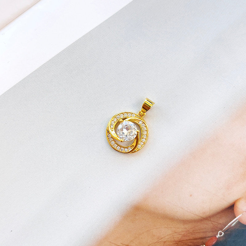 18K Gold Pendant for Women Without Chain