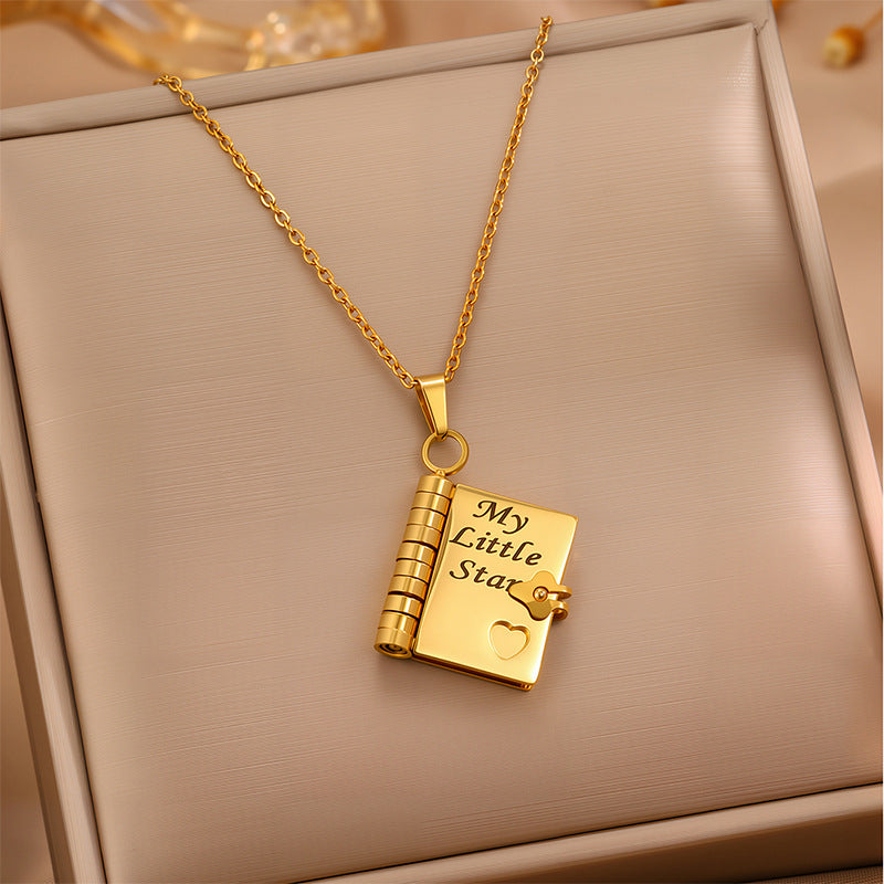 Love Letter Envelope Titanium Steel Necklace