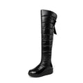 Over-the-Knee Boots with Bow Detail