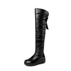 Over-the-Knee Boots with Bow Detail