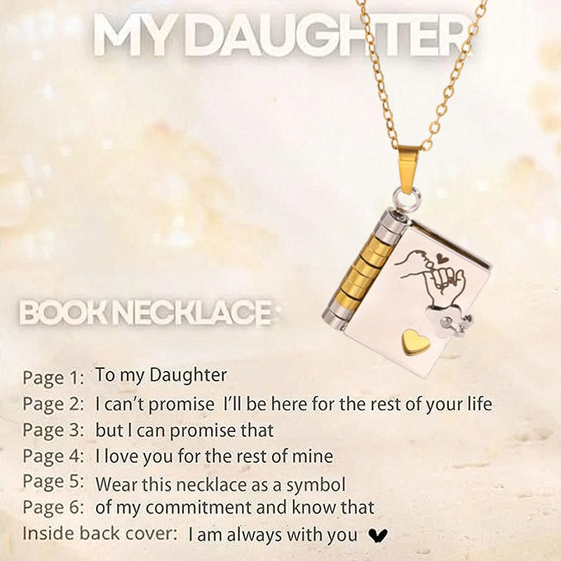 Love Letter Envelope Titanium Steel Necklace