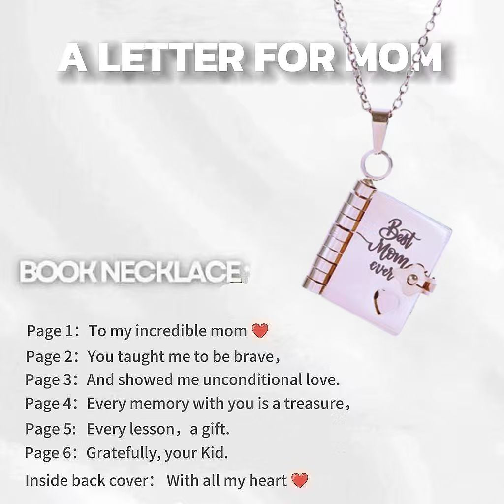 Love Letter Envelope Titanium Steel Necklace