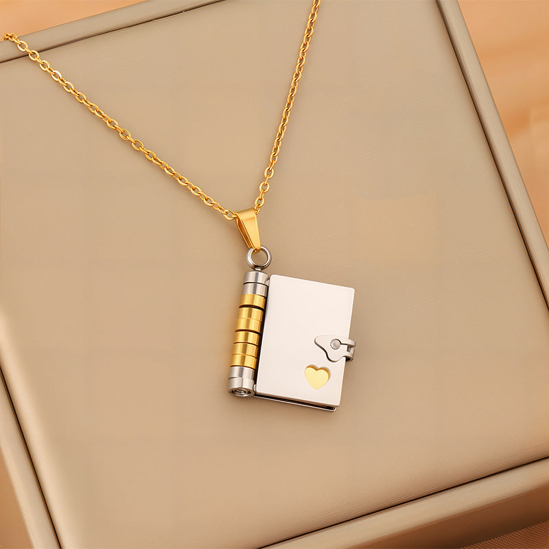 Love Letter Envelope Titanium Steel Necklace