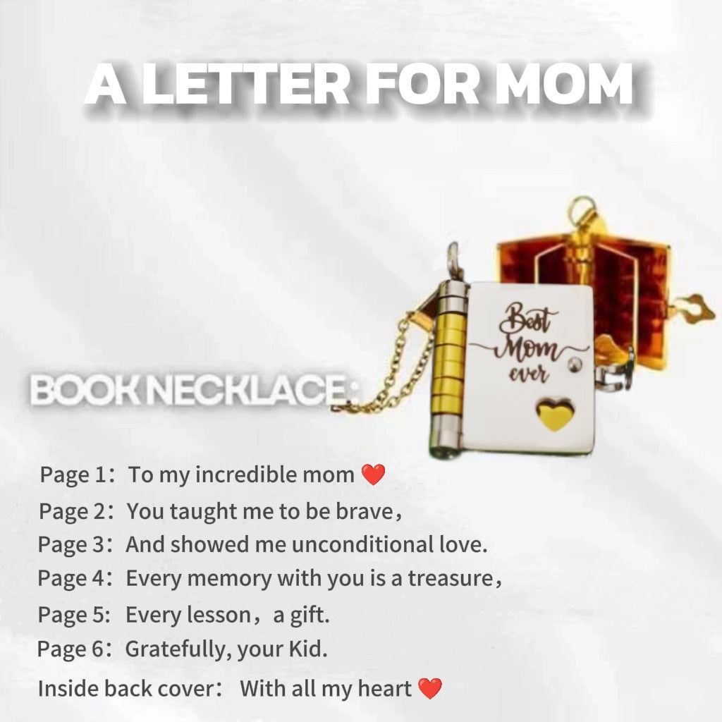 Love Letter Envelope Titanium Steel Necklace