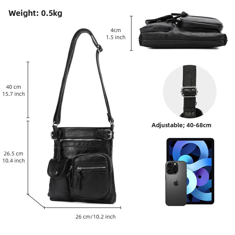 Multifunctional PU Shoulder Bag for Women