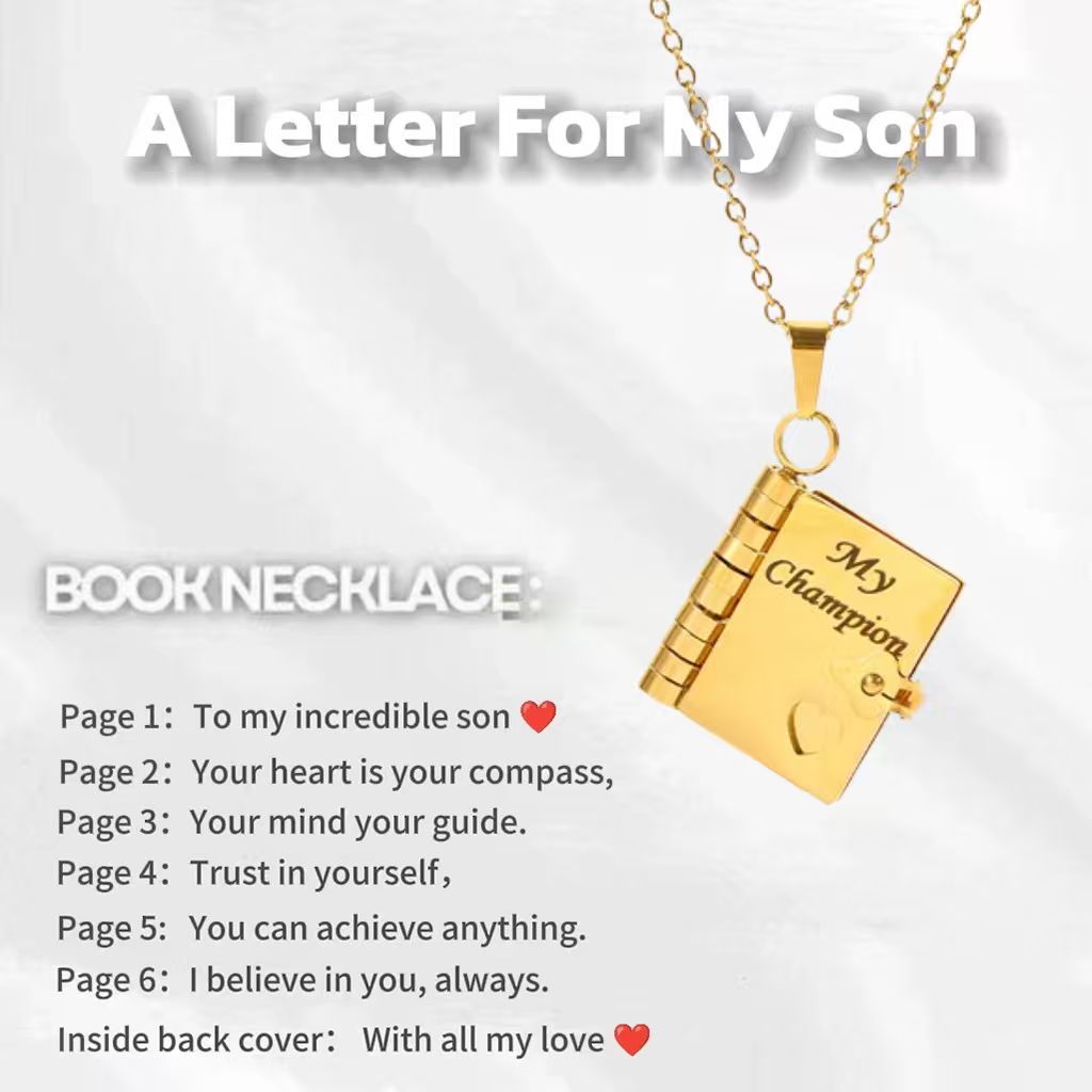 Love Letter Envelope Titanium Steel Necklace