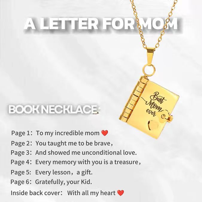 Love Letter Envelope Titanium Steel Necklace
