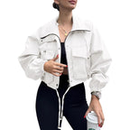 Zippered chain windbreaker jacket
