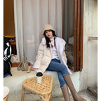 Round Toe Metal Buckle Boots