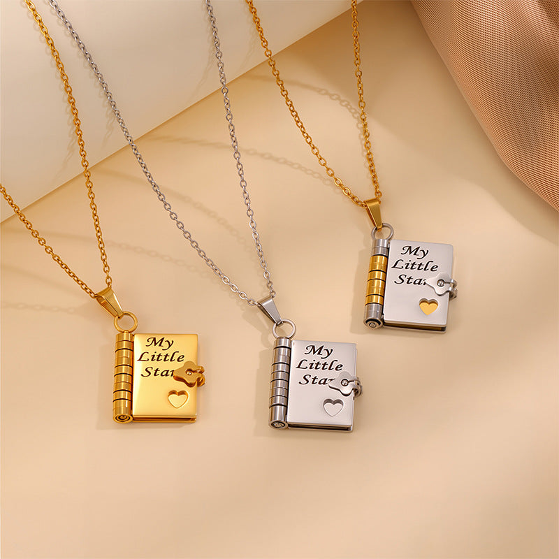 Love Letter Envelope Titanium Steel Necklace