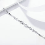 Sterling Silver Infinity Symbol Bracelet for Women