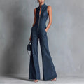 Womens Vintage Denim Jumpsuit