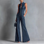 Womens Vintage Denim Jumpsuit