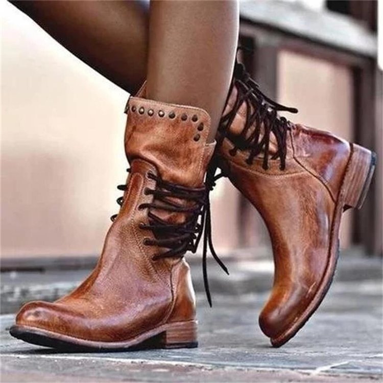 Zip-Up Knee-High Boots