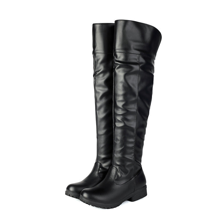 Over-the-Knee Knight Boots