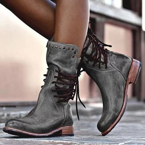Zip-Up Knee-High Boots