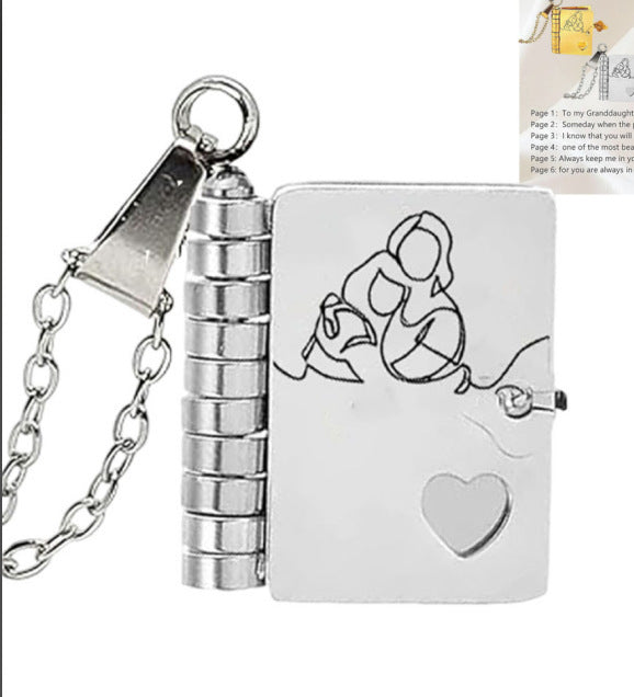 Love Letter Envelope Titanium Steel Necklace