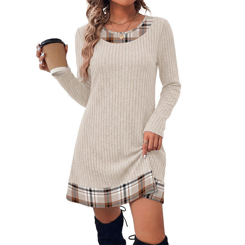 Womens Casual Long Sleeve Dress