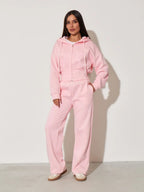 Women's Solid-Color Casual Zip-Up Sweatshirt