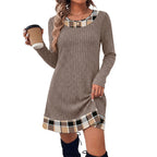 Womens Casual Long Sleeve Dress