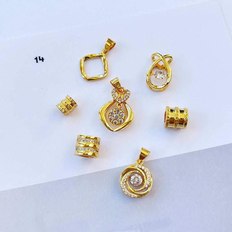 18K Gold Pendant for Women Without Chain