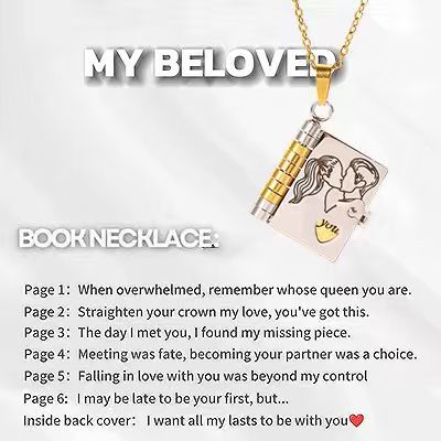 Love Letter Envelope Titanium Steel Necklace