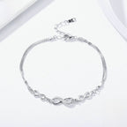 Sterling Silver Infinity Symbol Bracelet for Women