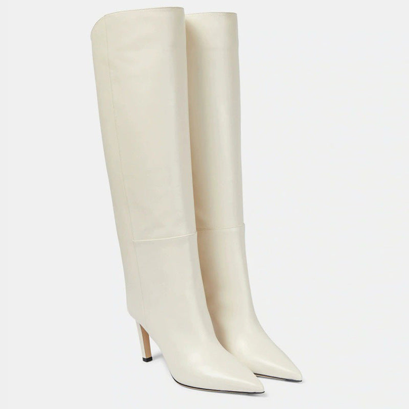 Pointed Toe High-Heel Boots