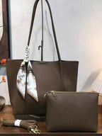 Women Large Capacity PU Tote Shoulder Bag