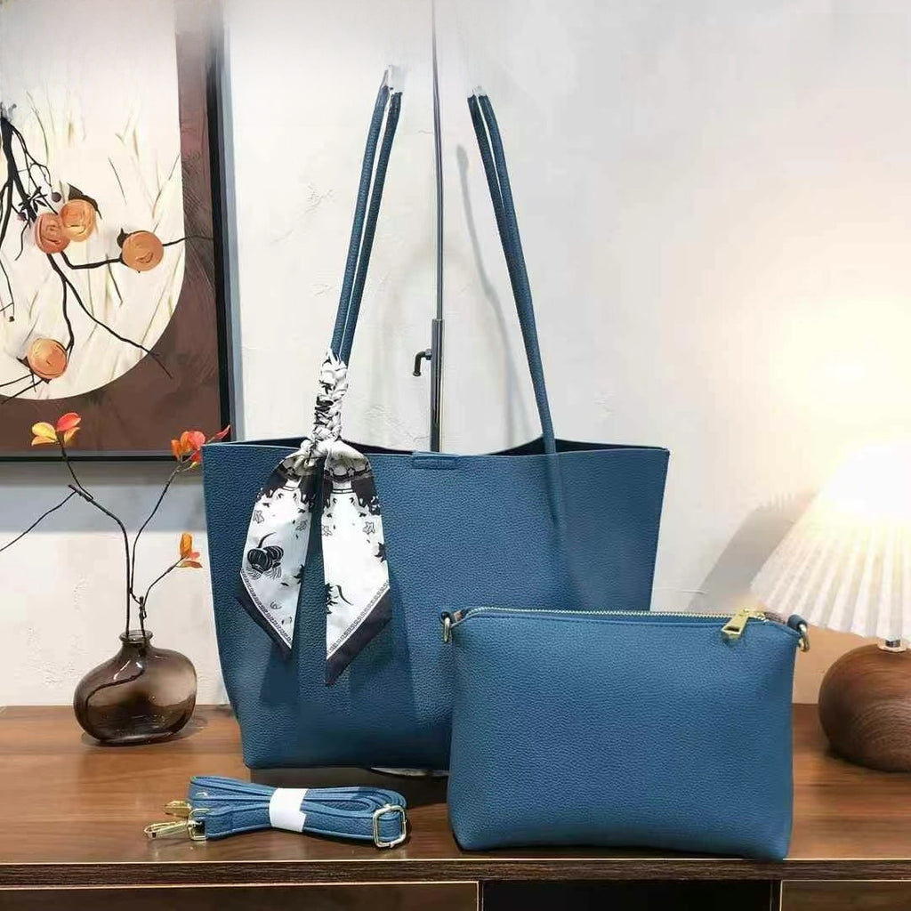 Women Large Capacity PU Tote Shoulder Bag