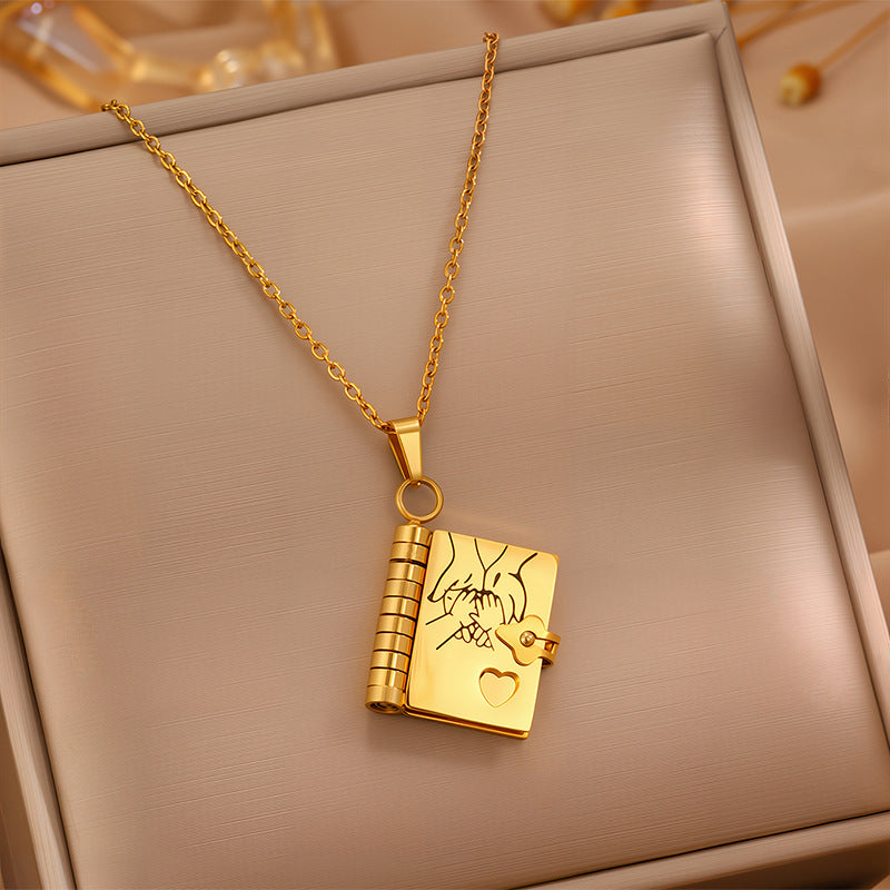 Love Letter Envelope Titanium Steel Necklace