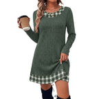 Womens Casual Long Sleeve Dress