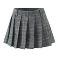 Pleated Skirt Plaid Skirt Skirt Women's Anti-running Skirt