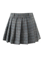 Pleated Skirt Plaid Skirt Skirt Women's Anti-running Skirt