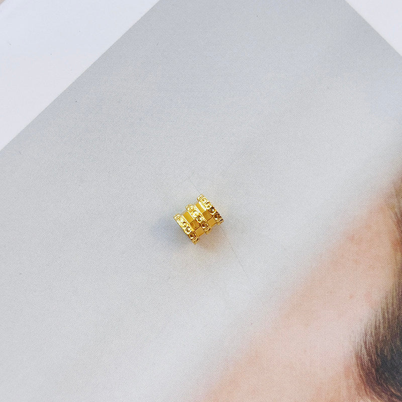 18K Gold Pendant for Women Without Chain