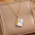 Love Letter Envelope Titanium Steel Necklace