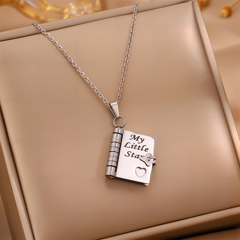 Love Letter Envelope Titanium Steel Necklace