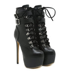 Pointed Toe Stiletto Ankle Boots