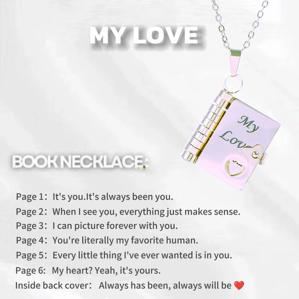 Love Letter Envelope Titanium Steel Necklace
