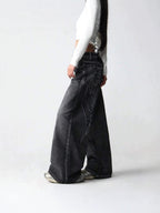 Heavy-Duty 3D Embroidery Denim Pants