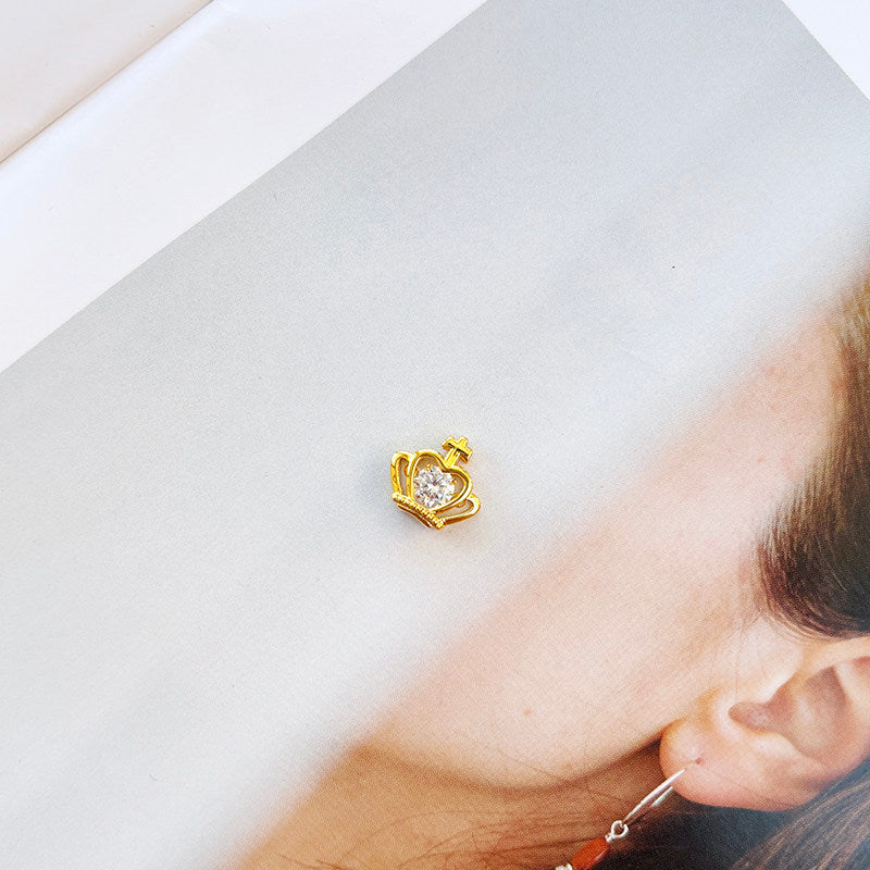 18K Gold Pendant for Women Without Chain